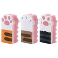 thumbnail image 1 of Esponja De Limpieza En Forma De Garra De Gato, 3 Uds., Cepillos De Cocina Para El Hogar, Cepillo Para Lavar Platos matsuzay HA045681-00, 1 of 6