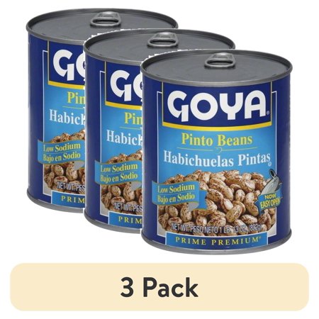 (3 pack) GOYA Pinto Beans Low Sodium 29 Oz