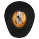 thumbnail image 5 of Sombrero vaquero Stetson Oak Ridge de fieltro de lana negro, talla 6 7/8, 5 of 7