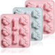 thumbnail image 1 of Molde de silicona para cachorros, con forma de pata y hueso, 2 en 1, grueso y fácil de limpiar, para hacer cubitos de hielo, chocolate, dulces, gelatina, gomitas, pasteles, hornear (3 piezas) Fason WMSS-376, 1 of 7
