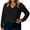 761#Black, variant on Women's Casual Long Sleeve V Neck Lightweight Knitted Sweaters Loose Fit Plus Size Tunic Tops