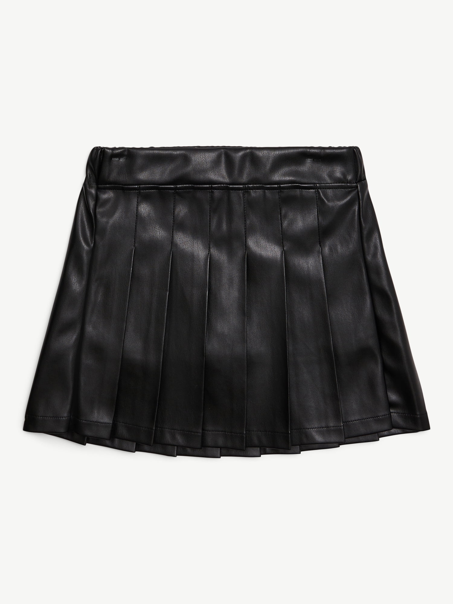 Justice Girls Pleather Pleated Skirt, Sizes XS - XLP