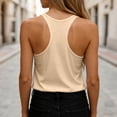 thumbnail image 6 of Karymi T Shirts for Women Double Layer Mesh V‑Neck Ribbed Spaghetti Strap Tank Top, Solid Slim Fit Casual Camisole, Sleeveless Sheer Trim Summer Basic Layering Top Womens Blouses, 6 of 6