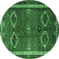 thumbnail image 1 of Ahgly Company Indoor Round Persian Emerald Green Traditional Area Rugs, 8' Round, 1 of 4