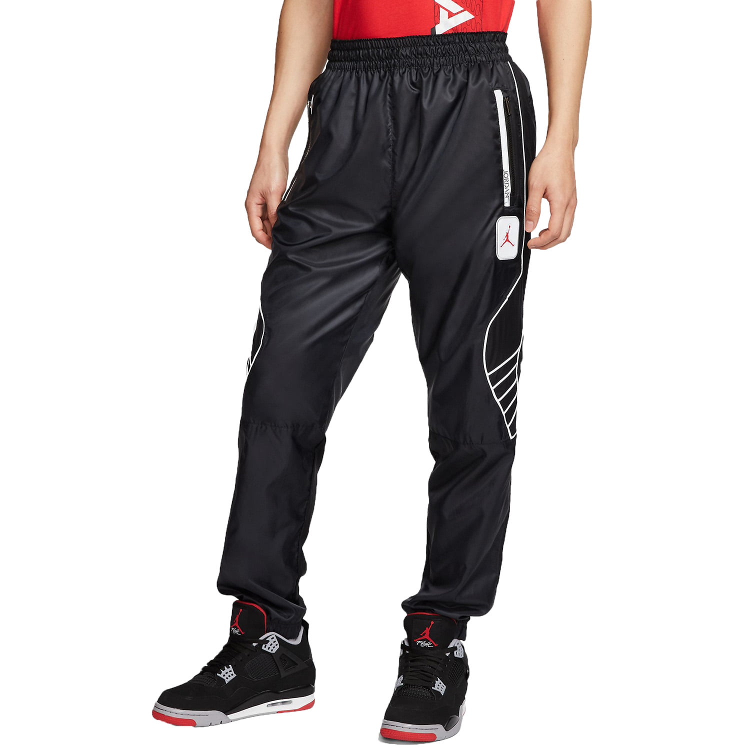 Air Jordan 5 Legacy Men's Woven Jogger Pants Black-Red Reflective ...