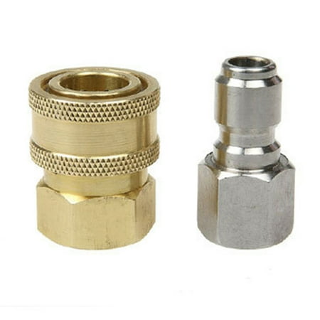 

Solid Brass Quick Coupler Set High Press Connector Fittings 3/8 Plug Female Male Quick Plugs Tools for Car Washing