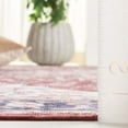 thumbnail image 4 of SAFAVIEH Arizona Alaia Medallion Polyester Machine Washable Runner Rug, Brown/Blue, 2'6" x 8', 4 of 7