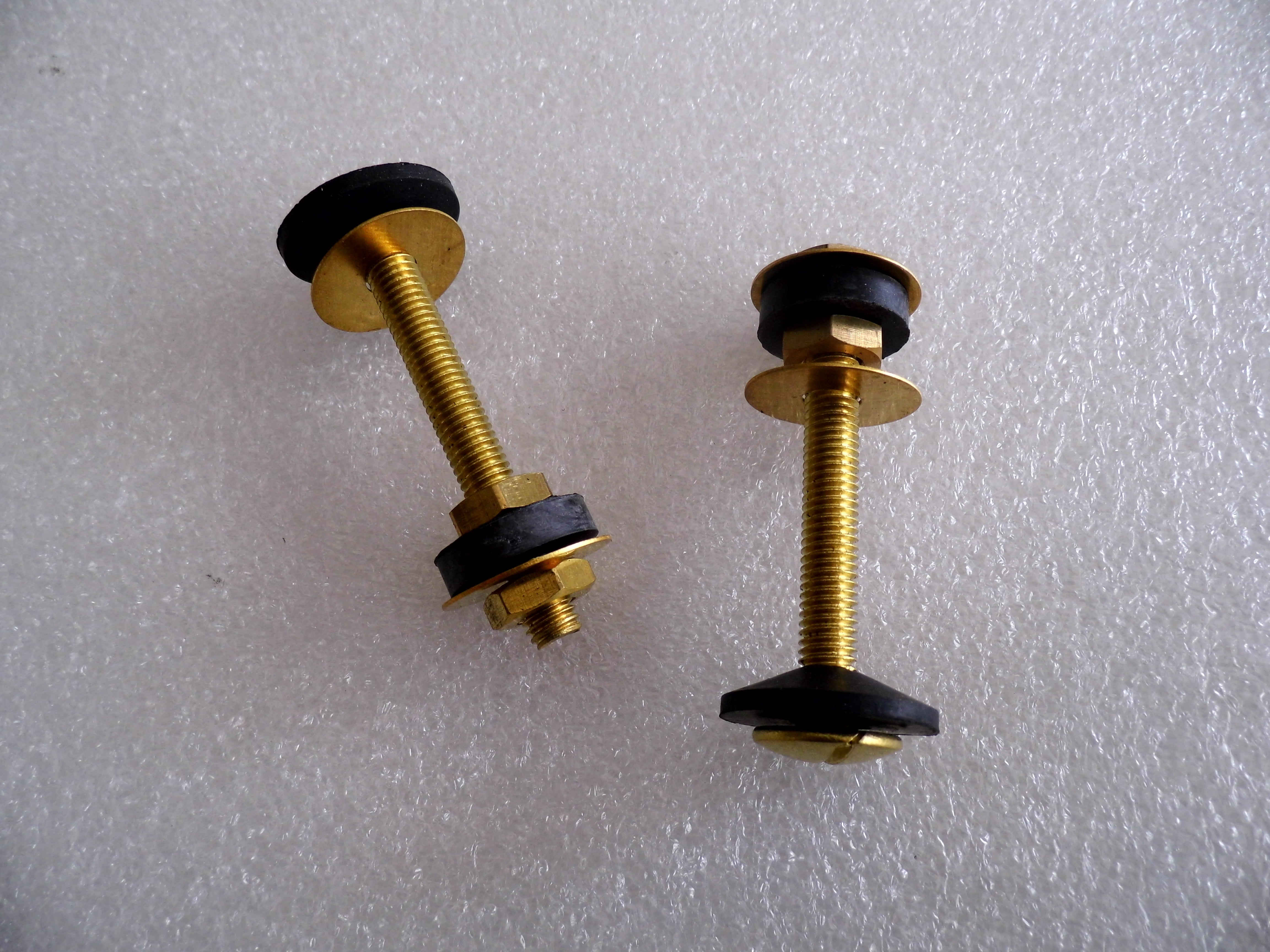 2.25 inch; Copper Coated Stainless Steel Toilet Bowl to Floor Toilet