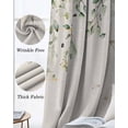 thumbnail image 3 of Eucalyptus Leaves Blackout Curtains for Bedroom Living Room Darkening Curtains 63 Inches Long Farmhouse Botanical Vines Butterfly Window Curtain 2 Panels Set Window Treatment Grommet Drapes 52"x63", 3 of 9