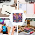 thumbnail image 6 of FORMRS 1-Subject Spiral Notebook 8" x 5" College Ruled 60 Refillable Sheet A5 Hard Cover, 2 Pack, Light Purple Flowers, 6 of 7