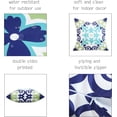 thumbnail image 5 of Outdoor Waterproof Pillow Covers 16x16 Inch Set of 4 Decorative Spring Floral Covers for Patio Furniture Porch (16 * 16inch/40 * 40cm, Blue and Teal), 5 of 6