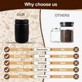 thumbnail image 2 of Grusce 1200ml Coffee Vacuum Canister Airtight Coffee Canister Stainless Steel Coffee Bean Container Multi Use Food Storage Container Large Capacity Coffee Storage Container for Coffee, 2 of 5