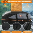 Adnoom Car Roof Bag 100 Waterproof Rooftop Cargo Carrier, 16 Cu ft Car