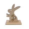 thumbnail image 1 of Conejito de Pascua de madera para pintar, conejito de Pascua de madera para hacer tú mismo, decoración de Pascua, decoración de Pascua, 1 of 3