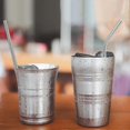 thumbnail image 5 of Reusable Stainless Steel Straws 12 Pack (6 Straight Straws + 6 Bent Straws), 21cm Edible Straws with 2 Cleaning Brushes, Ice Milk, Cocktail, Smoothie, 5 of 5