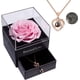 thumbnail image 1 of Rosa eterna preservada, rosa real preservada con collar Love You, rosa encantada genuina para el día de San Valentín, mamá, día de la madre, boda, regalo de cumpleaños F, 1 of 4