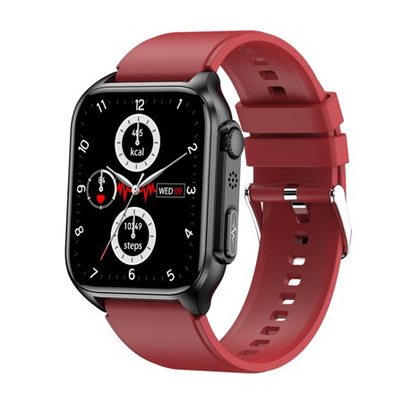 Smart Watch Fitness Tracker 1.96 Inch HD Touch Screen Bluetooth Call SOS Message Push Multi-Sport Mode Pedometer Smartwatch