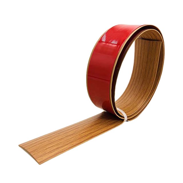 Visland Door Seal Strip Self-Adhesive Floor Transition Strip Simple Installation Easy Cut PVC Edge Guard Seamless Floor Corner Cover