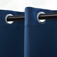 thumbnail image 2 of Superior Solid Blackout Curtain Set of 8, 52" x 120", Navy Blue, 2 of 10