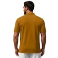 thumbnail image 5 of OIOLOYJM Mens Polo Shirts Short Sleeve Quick Dry Golf Shirt Athletic Business Work T-Shirt Workout Running Lightweight Top Yellow S, 5 of 5