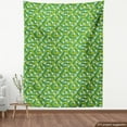 thumbnail image 4 of Abstract Fabric by the Yard, Modern Pattern of Geometric Shapes, Decorative Upholstery Fabric for Sofas and Home Accents, Fern Green Lime Green by Ambesonne, 4 of 5