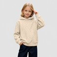thumbnail image 2 of Girls Leopard Print Hoodie Kids Long Sleeve Fleece Sweatshirt Casual Hooded Top With Front Pocket For Daily School Outdoor Wear 2-12 Years, 2 of 7