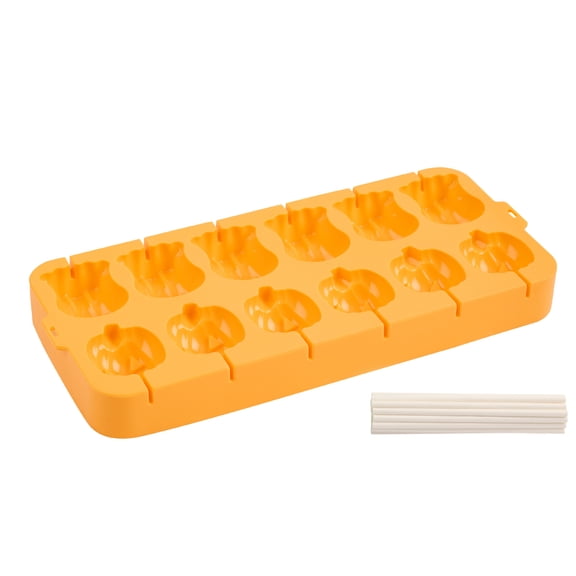 Way To Celebrate 12 Cavity Silicone Cake Pop Pan, Orange