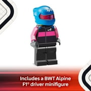LEGO Speed Champions BWT Alpine F1 Team A524 Race Car Toys - Building Set For Kids, Boys & Girls, Ages 10+ Toy Cars for F1 Fans - Gift Ideas for Birthdays - 77248