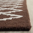 thumbnail image 3 of SAFAVIEH Cambridge Karen Geometric Wool Area Rug, Dark Brown/Ivory, 2' x 3', 3 of 7