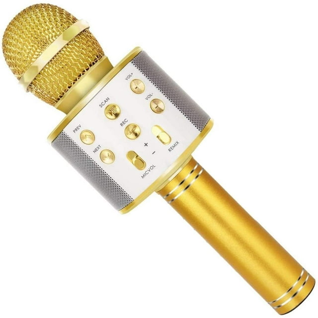 Wireless Bluetooth Karaoke Microphone with Speaker and Recording Function Children's Best Gift Singing Toy