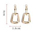 thumbnail image 3 of Pendientes de aro de oro para mujer, aro grueso de plata de ley chapado Ea, 3 of 3