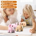thumbnail image 6 of 15 Inches (Approx) Simulation Electric Plush Animal Toy, Soft Fluffy Light Brown Interactive Stuffed Toy That Can Walk, Bark And Move, Realistic Lifelike Companion Toy For Family,, 6 of 6