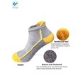 thumbnail image 6 of Deago Mens Low Cut Ankle Athletic Socks Cotton Mesh Cushioned Running Ventilation Sports Tab Socks (Gray), 6 of 9