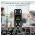 thumbnail image 3 of Digital Voice Recorder Voice Activated Recorder for Lectures Meetings Rechargeable Dictaphone ,Multi-Function, 3 of 6