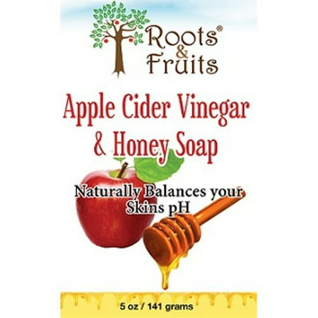Roots & Fruits Apple Cider Vinegar and Honey Soap 5 oz (Lotus Root Soup Best Recipe)