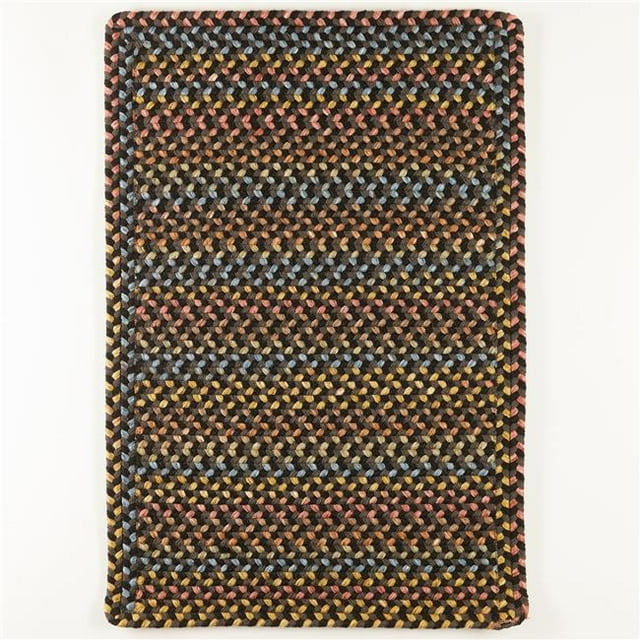 Rhody Rug WO81R024X048B Tapis Rectangulaire Woodstock 2 x 4 Pi, Onyx & Multi Couleur