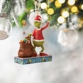 thumbnail image 4 of Adorno colgante navideño divertido del Grinch Decoración navideña acrílica para árbol de Navidad, 4 of 6