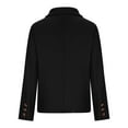 thumbnail image 3 of qolati Blazers for Women Casual Wool Blends Long Sleeve Open Front Cardigan Coats Slim Fit Single Breasted Business Work Suit Jacket, 3 of 5