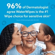 WaterWipes Sensitive Newborn & Baby Wipes, 3-In-1 Cleans, Cares, Protects, 99.9% Water, Unscented & Hypoallergenic, 720 Wipes