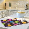 thumbnail image 6 of Pineapple Dish Drying Mats Colorful Fruit Tableware Dry Pad for Kitchen Counter Decor 18x24 in, Absorbent Summer Tropical Baby Bottle Drainer Rack Mats with Loop for Countertop Sink, 6 of 6