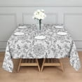 thumbnail image 5 of 42x42 Inch Waterproof Square Tablecloth, Thickened Polyester Table Cover for Dining & Parties, Floral Print, 5 of 6