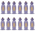 thumbnail image 1 of Zhuge 12 bolsas de regalo de vino con cordón, 13,78 × 5,9 pulgadas, reutilizables, para envolver botellas, para cumpleaños, bodas, fiestas (morado claro), 1 of 5