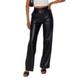 thumbnail image 3 of Pantalones de cuero para mujer, pantalones de cuero PU de alta elasticidad, leggings para mujer, 3 of 6