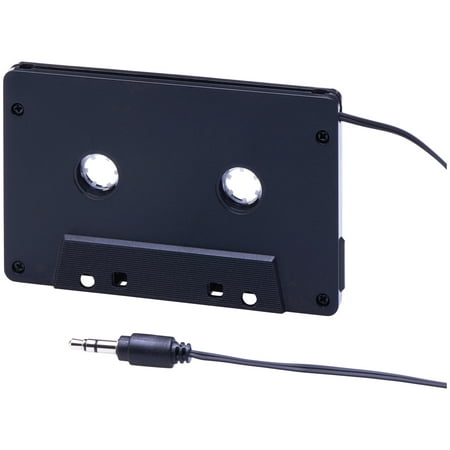 Auto Drive 3' Aux Cable Universal Cassette Adapter for Portable (Best Cassette Tape Aux Cord)