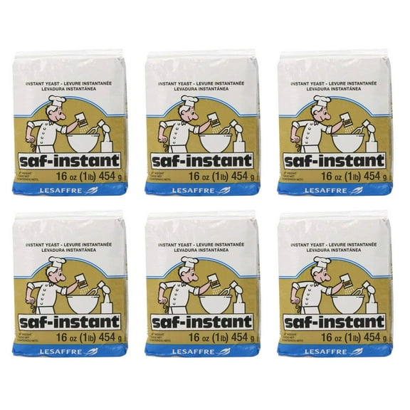 LeSaffre Saf-Instant Yeast Gold, 16 oz (Pack of 6)