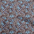 thumbnail image 1 of oneOone Velvet Brown Fabric Floral Sewing Craft Projects Fabric Prints By Yard 58 Inch Wide, 1 of 5
