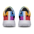 thumbnail image 4 of Unisex Fashion Rainbow Shoes, LGBT Sneakers for Men Women, Lightweight Breathable Running Walking Shoes White Size 6, 4 of 7