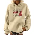 thumbnail image 1 of Sudadera Con Capucha de Navidad Para Mujer Estampado de Manga Larga Bolsillo Casual Jersey Camisa Blusa Odeerbi ODB198068, 1 of 5