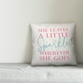 thumbnail image 2 of Creative Products She Leaves A Little Sparkle Wherever She Goes 16x16 Spun Poly Pillow, 2 of 2