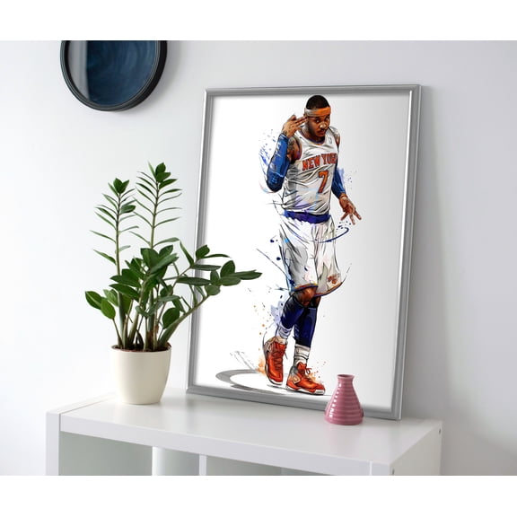 Carmelo Anthony Knicks Poster or Canvas Wall Art